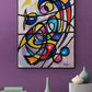 Al Qawyi The  All-Strong Colorful Arabic Calligraphy Painting