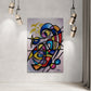 Al Qawyi The  All-Strong Colorful Arabic Calligraphy Painting